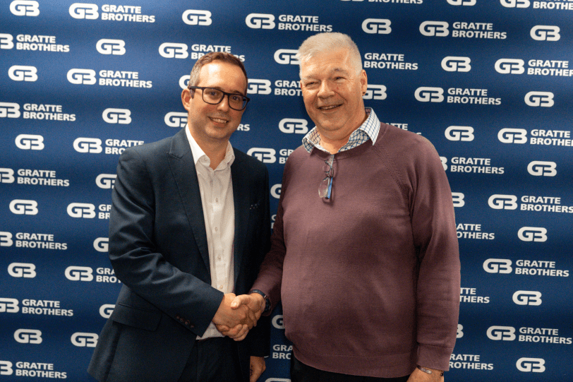 Mike Lyon with David Gratte at the Excellence Awards 2025.