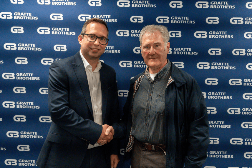 Peter Mulvihill and David Gratte at the Excellence Awards 2025.