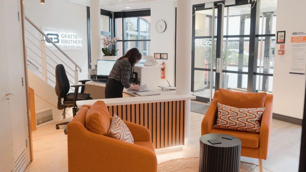 Introducing Our Newly Designed Reception Space | Gratte Brothers Group Ltd